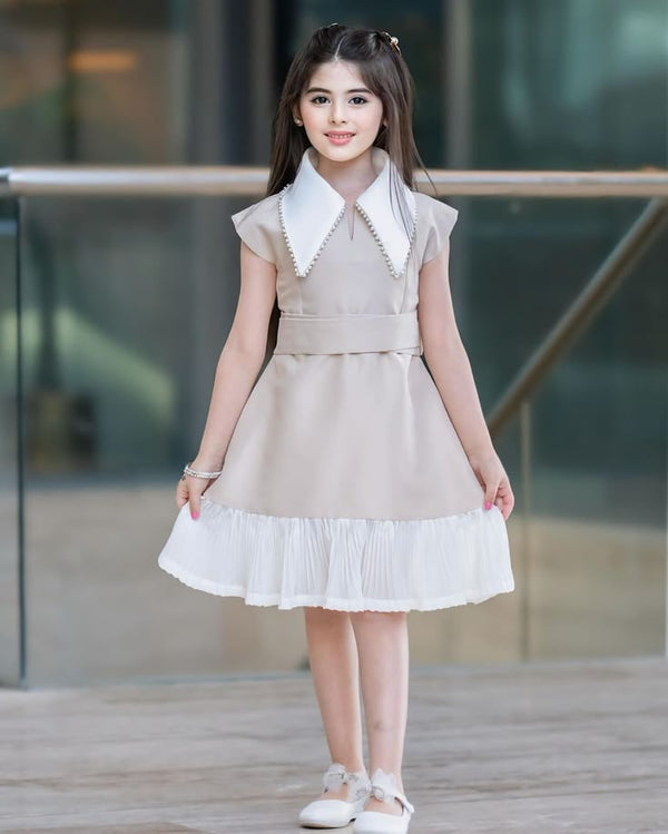 Collar Belted Frock
