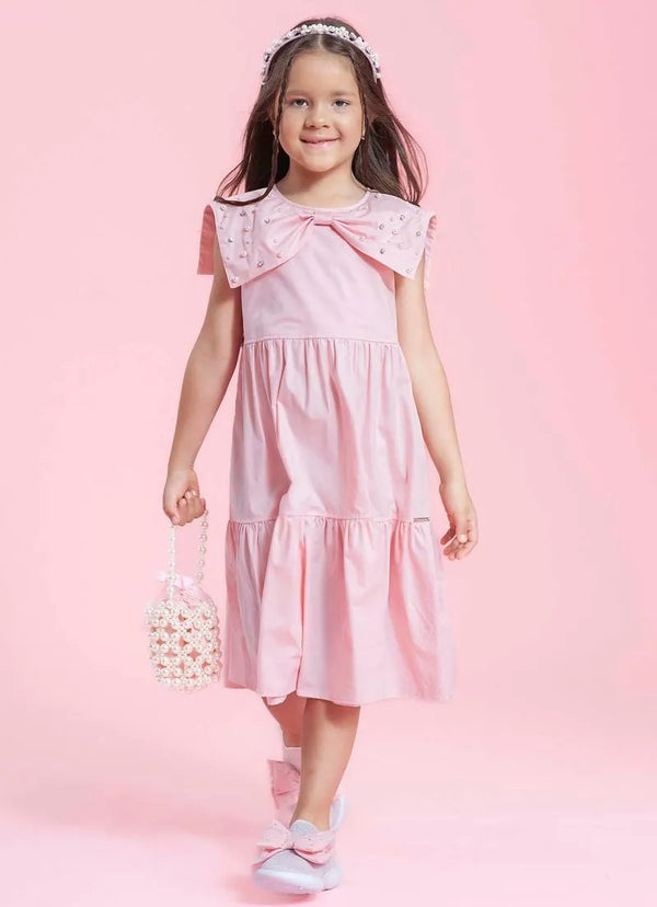 Pearls Cape Sleeveless Frock