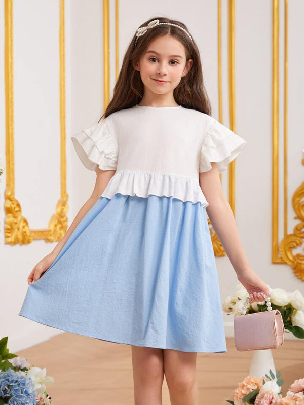 Sky & Snow Frock